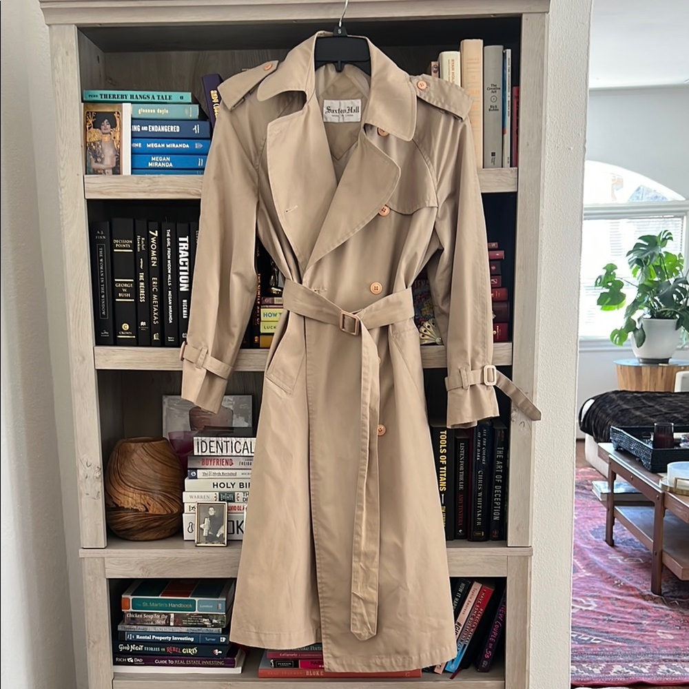 Vintage Classic Tan Trench Coat